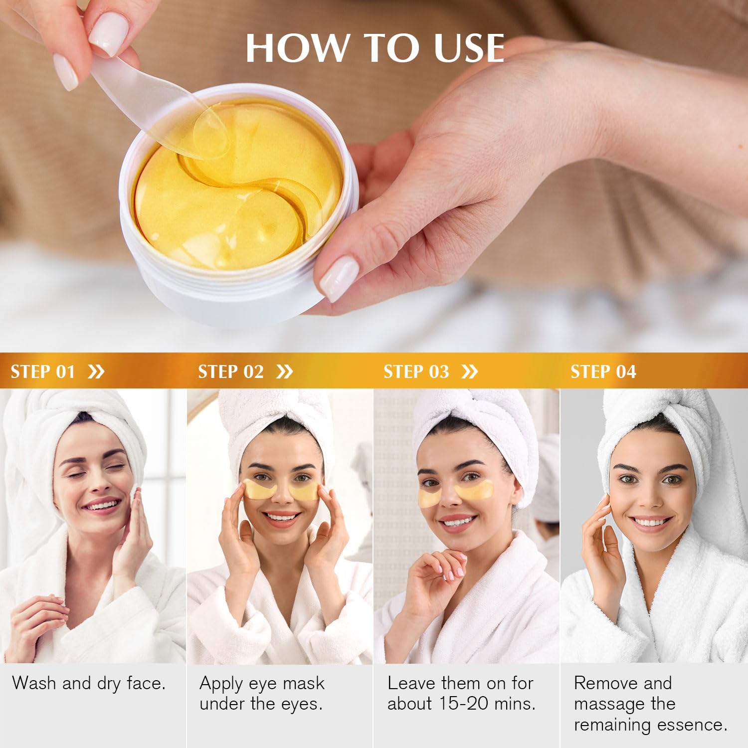 24K Gold Under Eye Mask