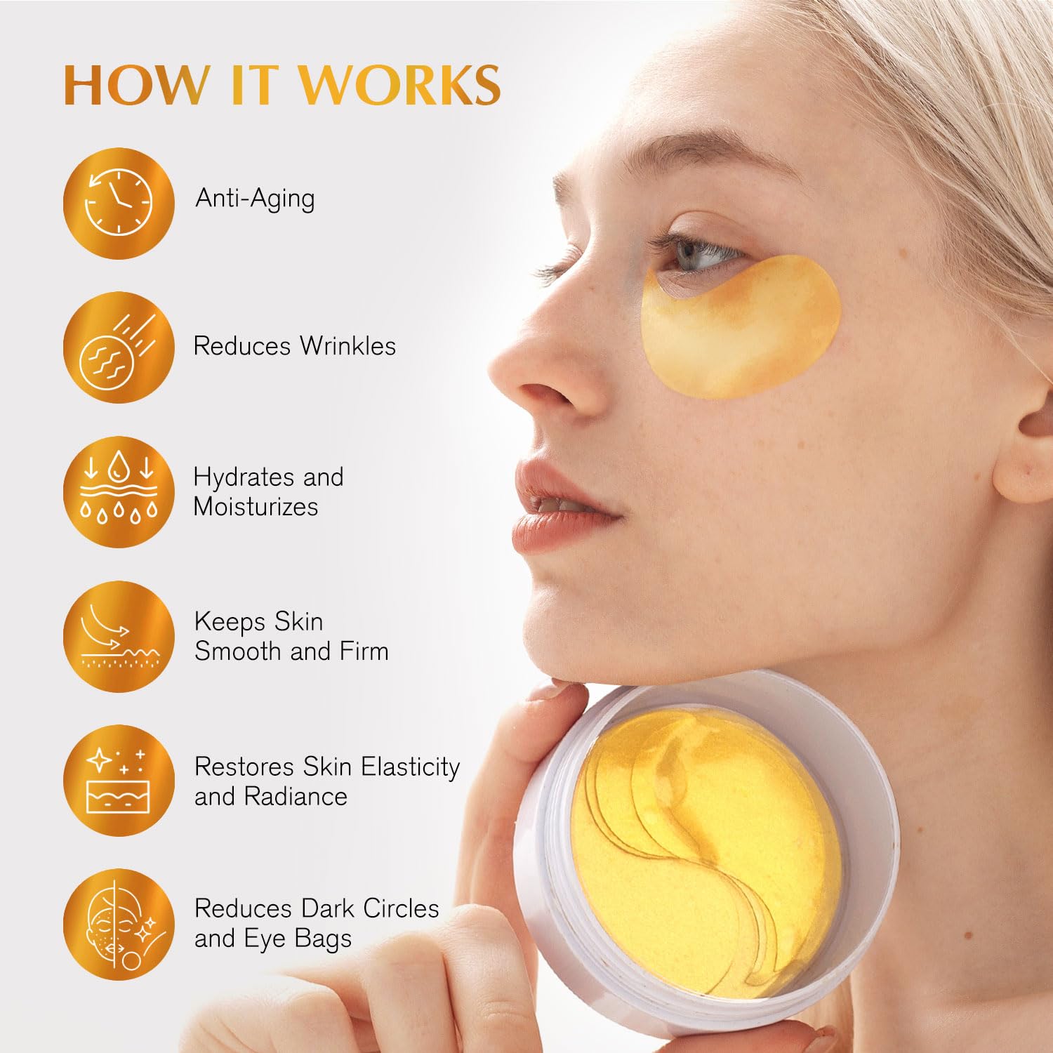 24K Gold Under Eye Mask