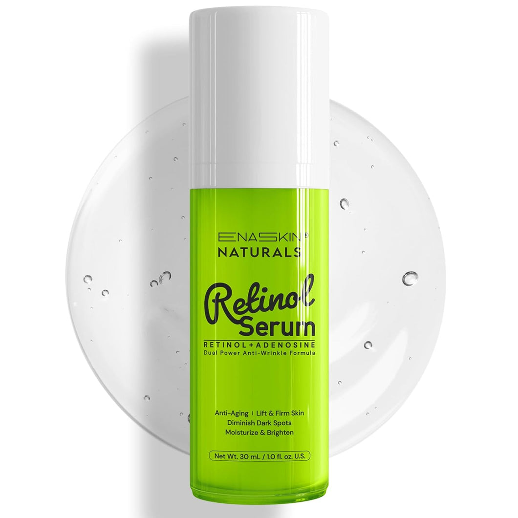 Anti Aging Retinol Facial Serum: Enaskin Naturals Korean Serum for Face - Wrinkles Reducer Treatment with Retinol & Collagen & Hyaluronic Acid & Nicotinamide, Brightening & Firming Skincare Lotion