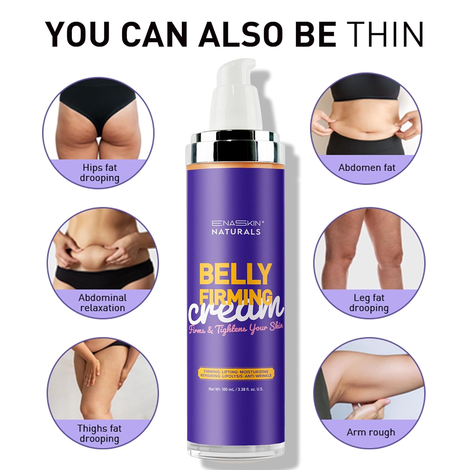 Booty Mask with Firming and Lift Skin: Enaskin Naturals B Tight Brazilian  BumBum Cellulite Cream - Leave on Booty Mask for Promotes a Smooth and